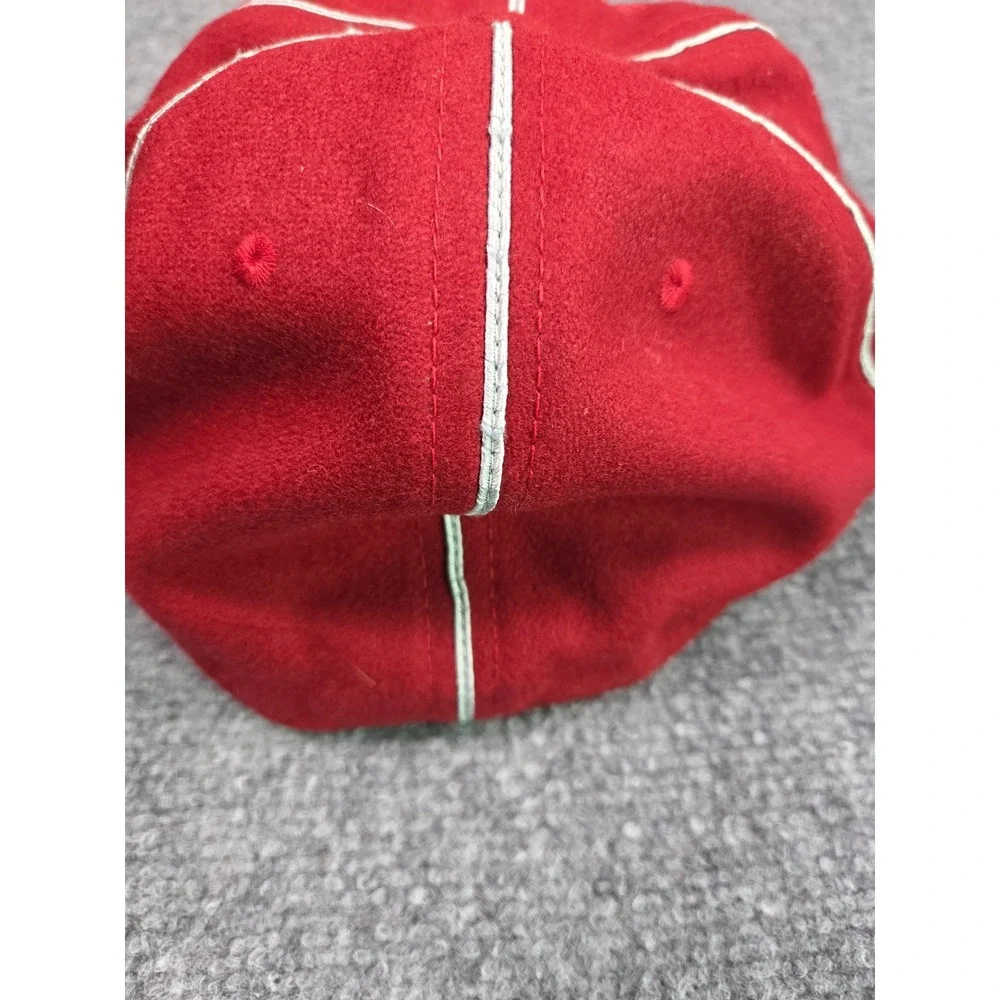 Ebbets Field Flannels Baseball Cap Mens 7 3/4 Winnipeg Maroons Red Wool Fitted - Picture 4 of 8